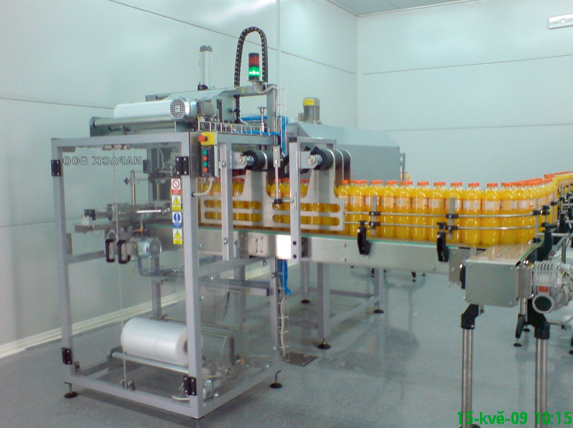 Автомат для упаковки бутылок в термоусадочную плёнку  тип NAPACK